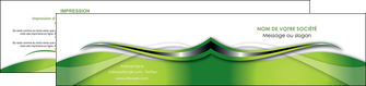 imprimerie depliant 2 volets  4 pages  web design vert fond vert verte MIF73092