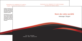 creation graphique en ligne depliant 2 volets  4 pages  web design noir fond noir image de fond MLIG73242