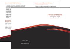 realiser depliant 2 volets  4 pages  web design noir fond noir image de fond MLIG73252
