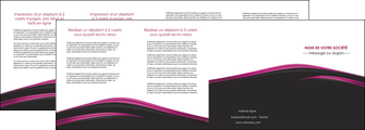 modele depliant 4 volets  8 pages  noir fond noir image de fond MLIG73570