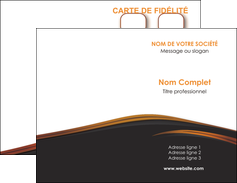 cree carte de visite web design gris fond gris orange MIF73588