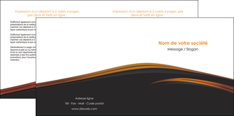 personnaliser modele de depliant 2 volets  4 pages  web design gris fond gris orange MIF73608