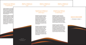 exemple depliant 4 volets  8 pages  web design gris fond gris orange MIF73626