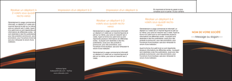 modele en ligne depliant 4 volets  8 pages  web design gris fond gris orange MIF73628