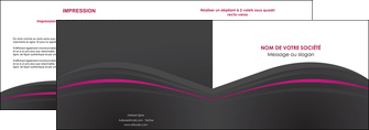 personnaliser modele de depliant 2 volets  4 pages  reseaux texture contexture structure MIDLU73654