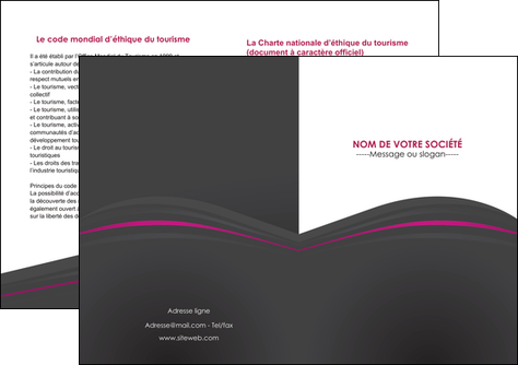 exemple depliant 2 volets  4 pages  reseaux texture contexture structure MIDLU73676