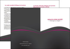 exemple depliant 2 volets  4 pages  reseaux texture contexture structure MIDLU73676