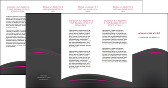 impression depliant 4 volets  8 pages  reseaux texture contexture structure MIDLU73684