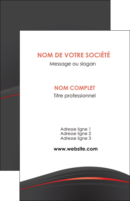 imprimerie carte de visite web design gris fond gris gris metallise MLGI73958