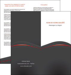 creer modele en ligne depliant 2 volets  4 pages  web design gris fond gris gris metallise MLGI73976