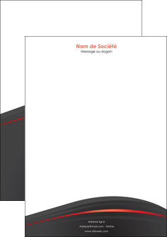 creer modele en ligne tete de lettre web design gris fond gris gris metallise MLGI73980