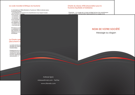 faire modele a imprimer depliant 2 volets  4 pages  web design gris fond gris gris metallise MLGI73988