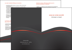 faire modele a imprimer depliant 2 volets  4 pages  web design gris fond gris gris metallise MLGI73988