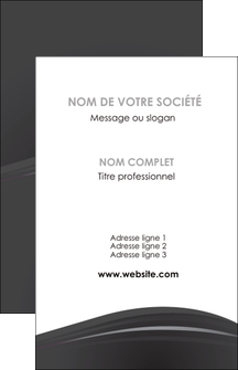 maquette en ligne a personnaliser carte de visite restaurant menu noir blanc MIDLU74010