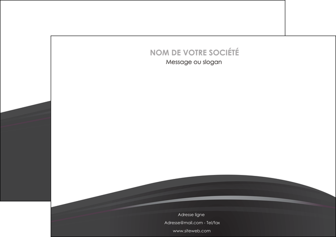personnaliser modele de affiche restaurant menu noir blanc MIDLU74018