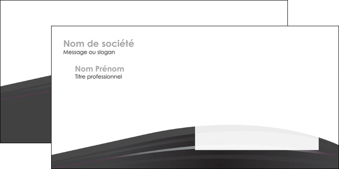 creation graphique en ligne enveloppe restaurant menu noir blanc MIDLU74038