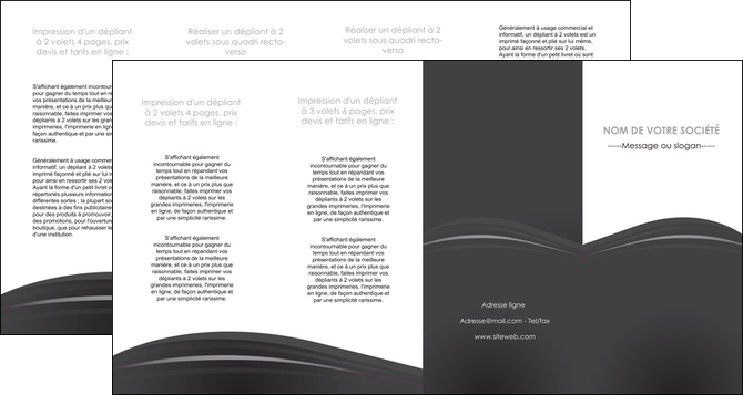 faire depliant 4 volets  8 pages  restaurant menu noir blanc MIDLU74046