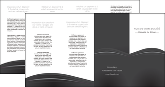 faire depliant 4 volets  8 pages  restaurant menu noir blanc MIDLU74046
