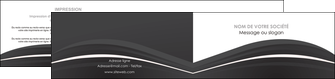 modele depliant 2 volets  4 pages  web design noir fond noir texture MLIG74088
