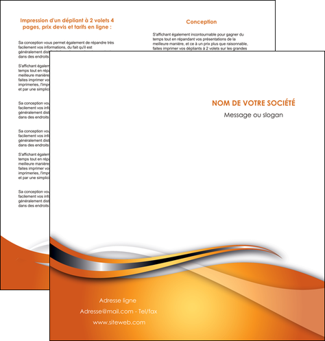 personnaliser maquette depliant 2 volets  4 pages  web design texture contexture structure MLIG74184