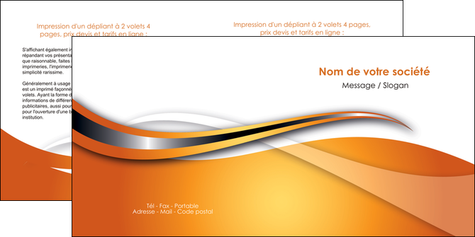 faire modele a imprimer depliant 2 volets  4 pages  web design texture contexture structure MLIG74186