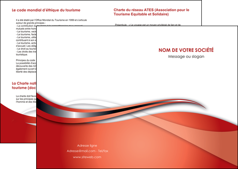 realiser depliant 2 volets  4 pages  web design texture contexture structure MIDBE74214