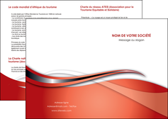 realiser depliant 2 volets  4 pages  web design texture contexture structure MFLUOO74214