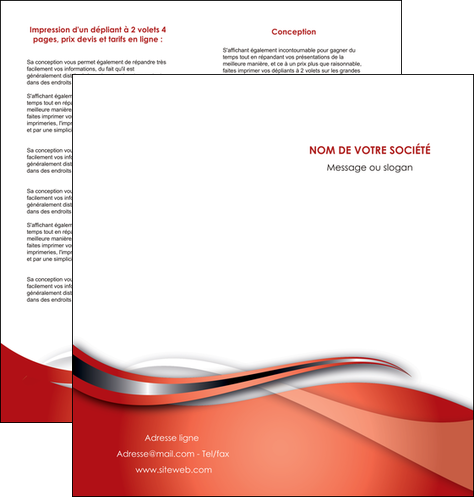 exemple depliant 2 volets  4 pages  web design texture contexture structure MFLUOO74236
