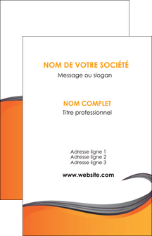 cree carte de visite orange fond orange couleur MLIG74444