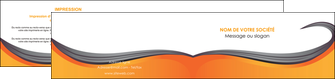 imprimerie depliant 2 volets  4 pages  orange fond orange couleur MLIG74470