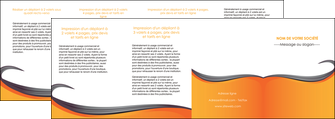 cree depliant 4 volets  8 pages  orange fond orange couleur MLIG74482