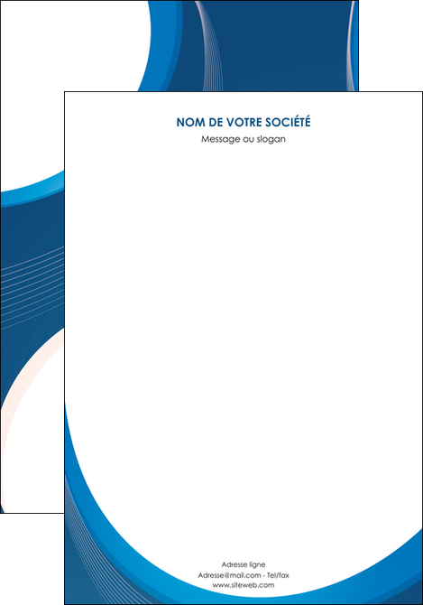 faire modele a imprimer affiche web design bleu fond bleu couleurs froides MIDLU74610