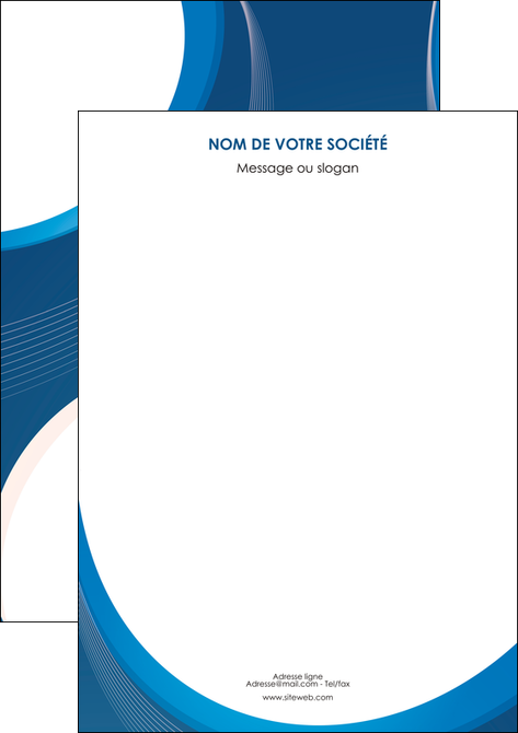 impression affiche web design bleu fond bleu couleurs froides MIDLU74612