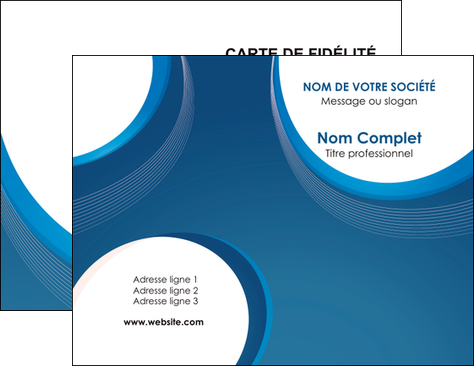 personnaliser modele de carte de visite web design bleu fond bleu couleurs froides MIDLU74614