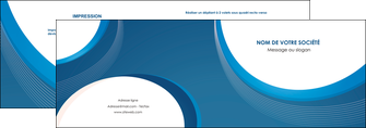 realiser depliant 2 volets  4 pages  web design bleu fond bleu couleurs froides MIDLU74620