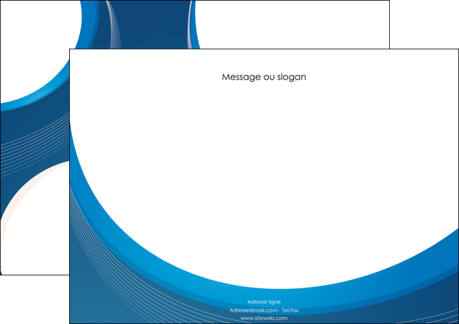creer modele en ligne affiche web design bleu fond bleu couleurs froides MIDLU74626