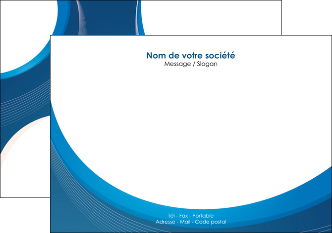 imprimer flyers web design bleu fond bleu couleurs froides MIDLU74628