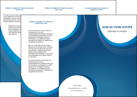 modele en ligne depliant 3 volets  6 pages  web design bleu fond bleu couleurs froides MIDLU74630