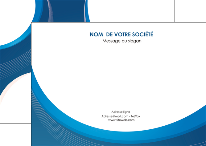 cree flyers web design bleu fond bleu couleurs froides MIDLU74632