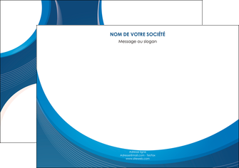 imprimer flyers web design bleu fond bleu couleurs froides MIDLU74638