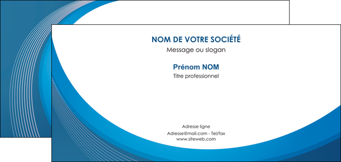 creation graphique en ligne carte de correspondance web design bleu fond bleu couleurs froides MIDLU74642