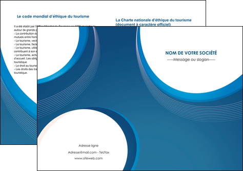 maquette en ligne a personnaliser depliant 2 volets  4 pages  web design bleu fond bleu couleurs froides MIDLU74644