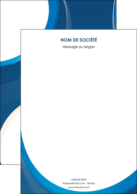 imprimerie affiche web design bleu fond bleu couleurs froides MIDLU74646