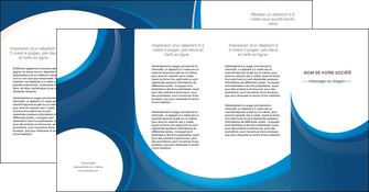 modele depliant 4 volets  8 pages  web design bleu fond bleu couleurs froides MIDLU74652