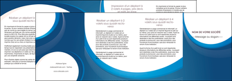 imprimerie depliant 4 volets  8 pages  web design bleu fond bleu couleurs froides MIDLU74654