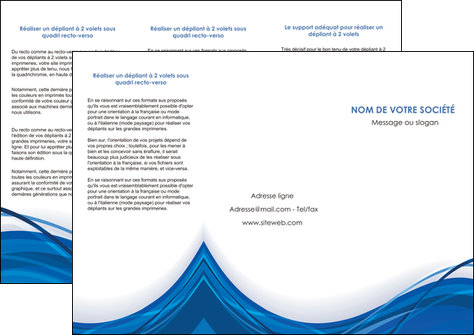 exemple depliant 3 volets  6 pages  web design bleu fond bleu couleurs froides MLGI74682