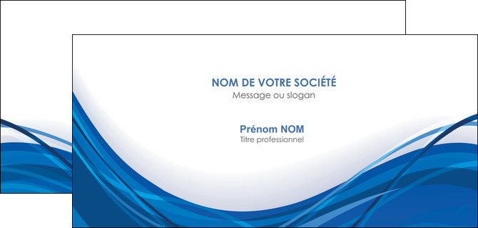 faire modele a imprimer carte de correspondance web design bleu fond bleu couleurs froides MLGI74694
