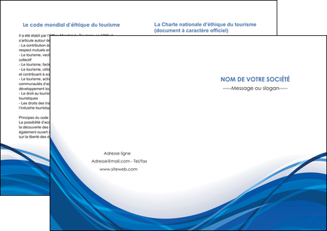 imprimerie depliant 2 volets  4 pages  web design bleu fond bleu couleurs froides MLGI74696