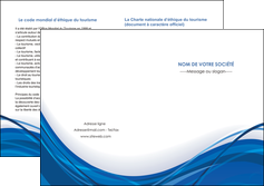 imprimerie depliant 2 volets  4 pages  web design bleu fond bleu couleurs froides MLGI74696