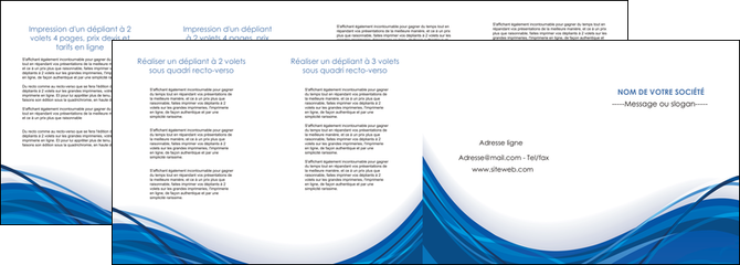 realiser depliant 4 volets  8 pages  web design bleu fond bleu couleurs froides MLGI74700